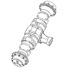 AXLE HOUSING - Блок «AXLE (192/75)»  (номер на схеме: 4)