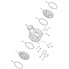 AXLE HOUSING - Блок «CENTRAL GROUP»  (номер на схеме: 3)