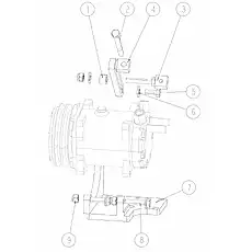 ADJUST SHAFT - Блок «COMPRESSOR ASSEMBLY»  (номер на схеме: 3)