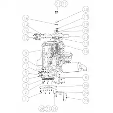 BOLT M12×30 GB/T5783-2000 - Блок «ENGINE SETUP»  (номер на схеме: 5)