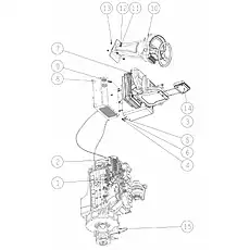 BOLT M12×30 GB/T5783-2000 - Блок «INSTRUMENT AND CONTROL»  (номер на схеме: 11)