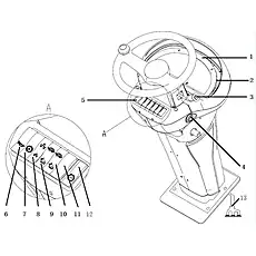 IGNITING SWITCH - Блок «INSTRUMENT PANEL ELECTRIC»  (номер на схеме: 4)