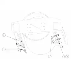 WASHER 16 DIN6796 - Блок «SCRAPER»  (номер на схеме: 3)