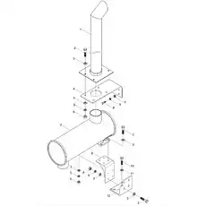 Bolt M8x25 - Блок «Muffler components»  (номер на схеме: 8)