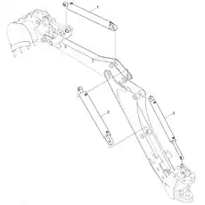 Lifting arm cylinder - Блок «Working Hydraulic System-1»  (номер на схеме: 3)