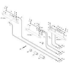 Rubber sheet - Блок «Working Hydraulic System-2»  (номер на схеме: 22)