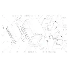 Правая комбинированная фара SGD06X-11020 - Блок «Кабина»  (номер на схеме: 28)