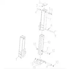 Stabilizer Tube - Блок «Assembly 0041101027 & 0041101028»  (номер на схеме: 10)