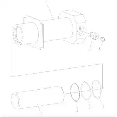O-Ring 2-140 - Блок «Grease Cylinder 004100395»  (номер на схеме: 4)