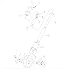 Idler 62212-2RS1 - Блок «Track Roller And Idler Device 004130485»  (номер на схеме: 4)