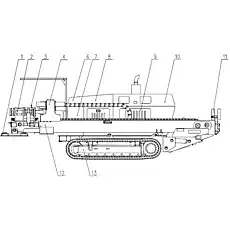 Fuel Tank - Блок «XZ320 Horizontal Directional Drill 0042400000»  (номер на схеме: 7)
