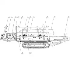 Fuel Tank - Блок «XZ320B Horizontal Directional Drill 0042200000»  (номер на схеме: 7)