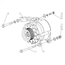 Bolt M8×30 - Блок &laquo;Генератор в сборе&raquo;  (номер на схеме: 8)