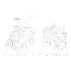 Bolt M8×20 - Блок «Блок цилиндров в сборе»  (номер на схеме: 18)