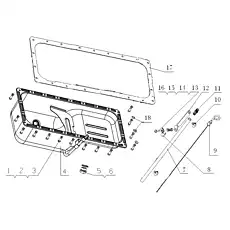 Bolt M8×20 - Блок «Масляный поддон в сборе»  (номер на схеме: 16)