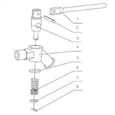Drain valve body - Блок «631-1305000/05 Кран слива воды в сборе»  (номер на схеме: 4)