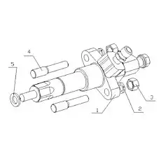 Injector gasket - Блок «D30-1112000/03 Топливные форсунки в сборе»  (номер на схеме: 5)