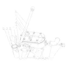 Bolt M8×20 - Блок «Масляный радиатор в сборе»  (номер на схеме: 12)
