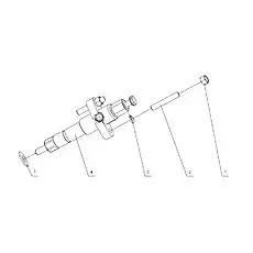 Injector - Блок «J3200-1112000/05 Топливная форсунка в сборе»  (номер на схеме: 4)
