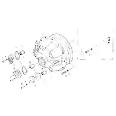 Винт М8х20 - Блок «УСТАНОВКА ГИДРОТРАНСФОРМАТОРА»  (номер на схеме: 7)