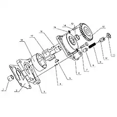 Safety valve screw - Блок «B30-1011000 Масляный насос в сборе»  (номер на схеме: 10)