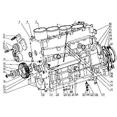 Idle gear bearing - Блок «G0100-1002000 Блок цилиндров в сборе»  (номер на схеме: 13)