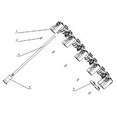 Rocker-arm shaft parts - Блок «E2000-1007000 Система шлейфа клапанов в сборе»  (номер на схеме: 1)