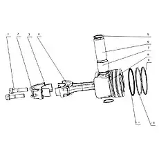 Connecting rod bolt - Блок «E2100-1004000 Поршень и узел шатуна в сборе»  (номер на схеме: 1)