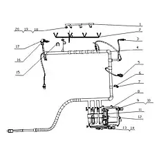 Fuel injector wiring harness assembly - Блок «E24FB-3823000 Управляющая система в сборе»  (номер на схеме: 2)