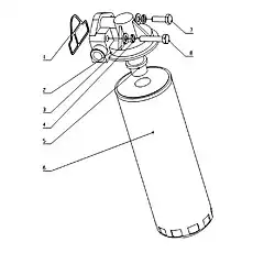 Oil filter seat - Блок «G0100-1012000 Масляный фильтр в сборе»  (номер на схеме: 2)