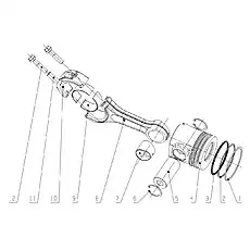 Connecting rod bushing - Блок «G4700-1004000 Поршень и узел шатуна»  (номер на схеме: 7)