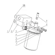Oil filter part - Блок «Oil Strainer Assembly 1640H-1012000/06»  (номер на схеме: 4)