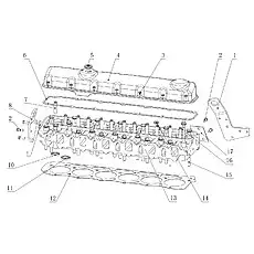 Cylinder head gasket (EWP) - Блок «G5800-1003000 Головка блока цилиндров и крышка блока в сборе»  (номер на схеме: 12)