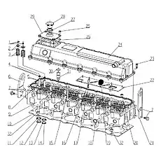Intake valve (БИД) - Блок «J5600-1003000 Головка блока цилиндров и клапанная крышка в в сборе»  (номер на схеме: 12)