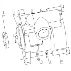 Steering pump - Блок «A3007-3407000 Рулевой насос в сборе»  (номер на схеме: 2)