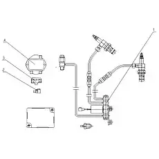 Flame intake preheat device - Блок «G470J-1015000 Помощник стартера в сборе»  (номер на схеме: 1)