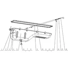 Pipe clamp - Блок «L30YA-1009000 Масляный поддон в сборе»  (номер на схеме: 11)