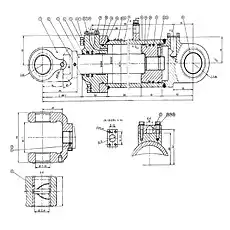 Screw M8X25 - Блок «CF160/80/880 Подъемный цилиндр»  (номер на схеме: 22)