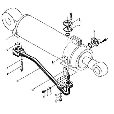 Tilting Cylinder - Блок «Цилиндр наклона в сборе»  (номер на схеме: 1)