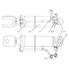 Elbow Assembly - Блок «Z50E1010T38 Левый подъемный цилиндр в сборе и Z50E1011T38 Правый подъемный цилиндр в сборе»  (номер на схеме: 1)