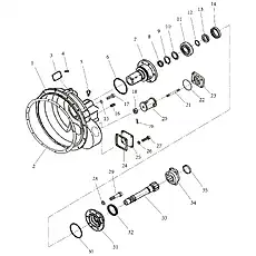 Гайка M6 GB/T6178-1986 - Блок «Гидротрансформатор (004904013A0000001)»  (номер на схеме: 18)