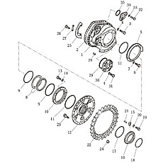 Конечная передача и звездочка (004904027A0000000)