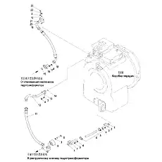 Труба - Блок «Масляный канал для переключения скоростей и трансформации крутящего момента (004904049A0000001) - 2»  (номер на схеме: 7)