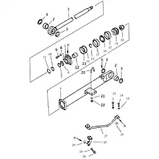 Уплотнение Stepseal 75×6 - Блок «Масляный канал рыхлителя (004904063A0800000)»  (номер на схеме: 6)