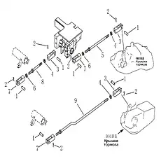 Гайка M14×1,5-LH GB/T6171-2000 - Блок «Педаль тормоза и шатун (004904041A0000000) - 2»  (номер на схеме: 4)