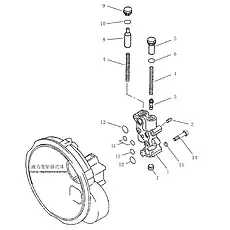 Масляная пробка M30×1,5 - Блок «Разгрузочный клапан (004904013A0000001)»  (номер на схеме: 9)