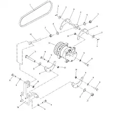 Гайка M14-10 GB/T6170-2000 - Блок «Система кондиционирования (004904094A0000000) - 2»  (номер на схеме: 7)