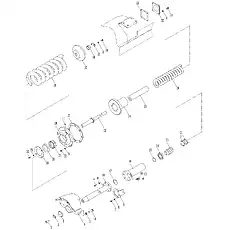 Болт M12×25-10,9 GB/T5783-2000 - Блок «Буферная пружина (004903030A0000000)»  (номер на схеме: 34)