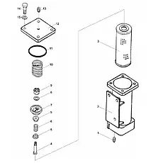 Гайка M6-8 GB/T6184-2000 - Блок «Фильтр для переключения передач (004903049A6400000)»  (номер на схеме: 9)