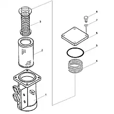 Пружина - Блок «Фильтр грубой очистки (004903049A0600000)»  (номер на схеме: 4)